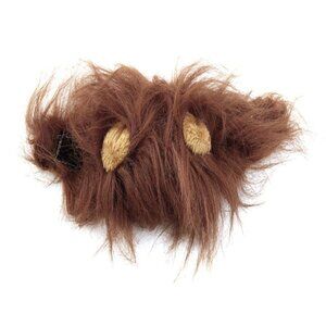 Lion Head Mane Wig Hair Fur Headgear Small Cat Dog Puppy Pet Costume Costume